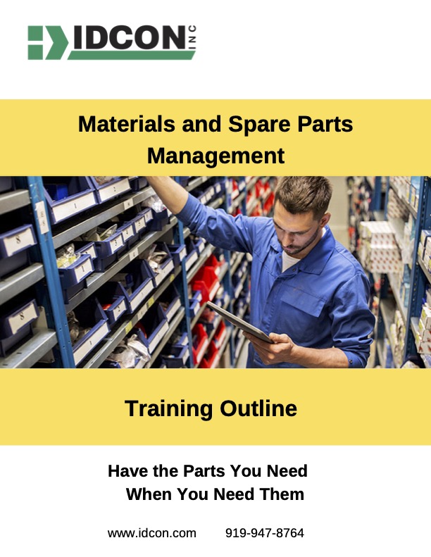 Materials & Spare Parts Training