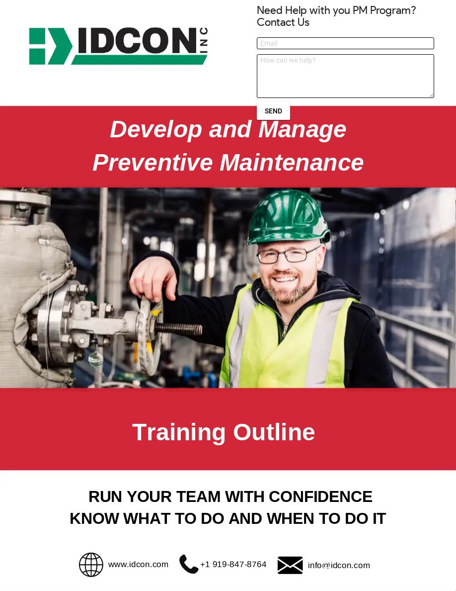 Preventive Maintenance Training